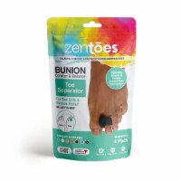 ZenToes Gel Toe Separators - Overlapping Toes, Bunion Corrector and Spacer - 4 Pack (Black)