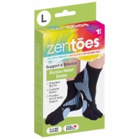 ZenToes Split Toe Bunion Socks with Built-in Padding - 1 Pair