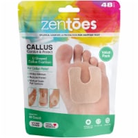 ZenToes U-Shaped Felt Callus Pads - Protect Calluses from Rubbing on Shoes - Pack of 48