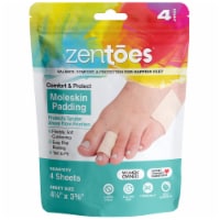 ZenToes Moleskin Padding to Prevent Blisters and Calluses - 4 Sheets