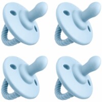Pacifier 4 Pack by Comfy Cubs, Sea Blue, Flat