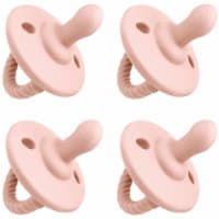 Pacifier 4 Pack by Comfy Cubs, Pink Blush, Flat