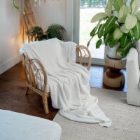Muslin Blanket for Adults, Extra Large Twin 90” x 66” (White)