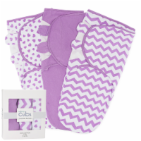 Swaddle Blanket Baby Girl Boy Easy Adjustable 3 Pack Infant Sleep Sack (Large, Purple)