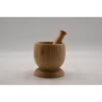 Heim Concept HC-MP00811B 18 x 11.8 cm Bamboo Mortar & Pestle, Brown