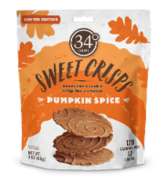 34 Degrees Limited Edition Pumpkin Spice Sweet Crisps Perspective: Main