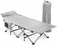Alpcour XL Folding Camping Bed - Steel Frame, 500 Lbs Capacity, Polyester