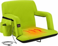 Alpcour Wide Heated Reclining Stadium Seat - Waterproof, Thick Padding