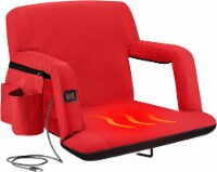 Alpcour Wide Heated Reclining Stadium Seat - Waterproof, Thick Padding