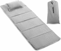 Alpcour Camping Cot Mattress Pad 75x28 Corduroy Pillow Carry Case Large QFC