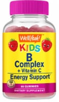 WellYeah Vitamin B Complex For Kids Gummies Strawberry Flavor 60 Count