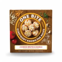One Bite Cheese Mini Pizza Bagels