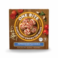 One Bite Pepperoni Mini Pizza Bagels
