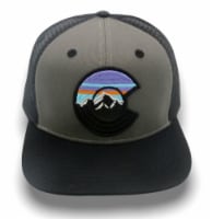 Colorado Mountain Summit Trucker Hat - Grey Perspective: Main