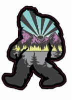 Colorado Mountain Yeti Sky Blue Range Sticker Perspective: Main