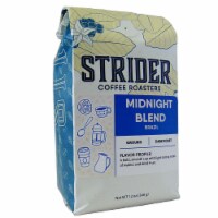 Midnight Blend, Ground, Dark Roast, Brazil, Specialty Coffee, 12 oz