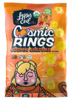 Lesser Evil® Cosmic Cheddar Organic Air-Puffed Corn Rings Perspective: Main