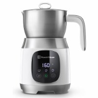 Maestri House 21 Ounce Detachable Smart Touch Digital Milk Frother Pot, White