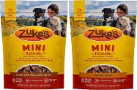 Petlewa (2 Pack) Zuke Mini Naturals Training Dog Treats ( Chicken, Peanut Butter) - 16 oz