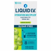 Liquid IV Sugar Free Green Grape Hydration Multiplier Electrolyte Drink Mix Perspective: Main