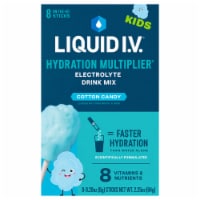 Liquid I.V.® Cotton Candy Kids Hydration Multiplier® Electrolyte Drink Mix Packets Perspective: Main