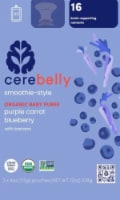 Cerebelly Stage 3 Organic Purple Carrot Blueberry Banana Smoothie Multipack Perspective: Main