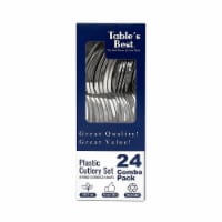 Table's Best™ Plastic Cutlery Set - Silver
