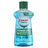 Cascade Power Dry Rinse Aid Liquid, Regular, 8.45 fl oz (2 pack)