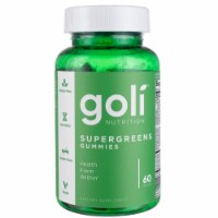 Goli SuperGreen Vitamin Gummy - Essential Vitamins & Minerals - Plant-Based|Vegan|Gluten-Free