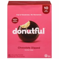 Donutful™ Chocolate Dipped Vanilla Cake Mini Donuts Perspective: Main