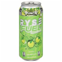 RYSE Fuel™ Zero Sugar Sour Punch® Green Apple Energy Drink Can Perspective: Main
