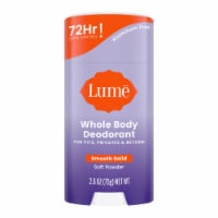 Lume Women's Whole Body Deodorant Smooth Solid Soft Powder Aluminum Free Perspective: Main