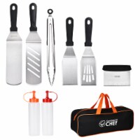 Commercial Chef 9 Piece Griddle Accessories Kit - Flat Top Grill Accessories