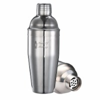 Touch of Mixology Stainless Steel 25OZ (750ML) Cocktail Shaker with Built-In Strainer
