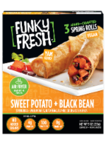 Funky Fresh™ Sweet Potato Black Bean Spring Rolls Perspective: Main