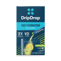 Drip Drop® Lemon Lime Fast Hydration Electrolyte Drink Mix Perspective: Main