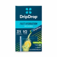 DripDrop® Lemon Lime Fast Hydration Electrolyte Drink Mix Packets Perspective: Main