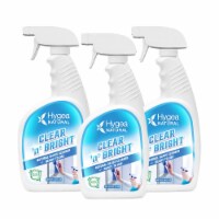 Clear 'n' Bright - Natural Glass Cleaner Ready to Use 24oz Spray (3 pack)