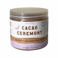 Rooted Superfood Chocolate Latte Blend Cacao Ceremony Mix Perspective: Main