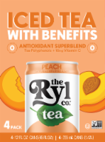 The Ryl Co.™ Zero Sugar Peach Energy Drink Multipack Cans Perspective: Main
