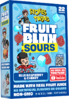 FruitBlox Sours Stokes Twins Blue Raspberry & Cherry Perspective: Main