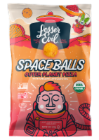 Lesser Evil® Space Balls Planet Pizza Organic Puffed Corn Snacks Perspective: Main