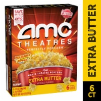 AMC Theatres Perfectly Popcorn™ Extra Butter Movie Theatre Microwave Popcorn Perspective: Main