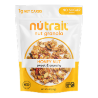 NuTrail® Honey Nut No Sugar Added Gluten Free Keto Low Carb Nut Granola Breakfast Cereal Perspective: Main
