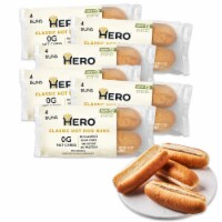 Hero Bread™ 0g Net Carb Hot Dog Buns Delicious Keto Friendly Hot Dog Buns