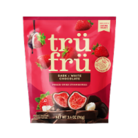 Tru Fru Grab & Share Freeze-Dried Strawberries in White & Dark Chocolate Perspective: Main