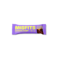 Misfits Caramel Fudge Plant-Based Protein Bar Perspective: Main