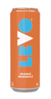 Levo™ Prebiotic Orange Creamsicle Soda Can Perspective: Main