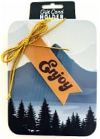 Surface Packaging Mountain Joy Rectangle Gift Card Holder Tin