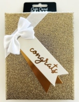 Surface Packaging Red Glitter Enjoy Rectangle Gift Card Holder Box Perspective: Main